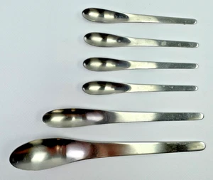 6 SELTENE Dänemark A Michelsen Arne Jacobsen Edelstahl Löffel MCM Mid Century Rarität - Bild 1 von 6