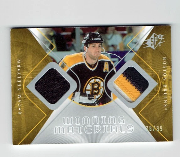 2007-08 SPx Winning Materials Spectrum 78/99 Cam Neely #WM-CN HOF - Image 1 of 2