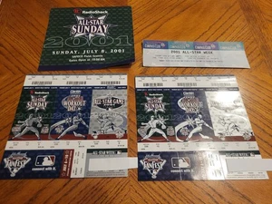 2001 Seattle Mariners All Star Game Lot 2 ungeschnittene Wochenendtickets Stubs  - Bild 1 von 6