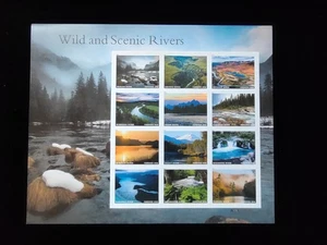 USPS Stamp Sheetlet - 2019 Wild and Scenic Rivers - MNH - Picture 1 of 1