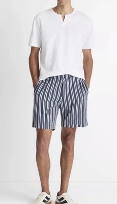 Camiseta VINCE Coastal Slub Algodón Cuello Dividido Camiseta Para Hombres XL Jaspeada Blanca Perú $98 Foto 1 de 4