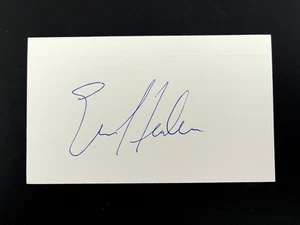 ERIC HEIDEN - AMERICAN SPEED SKATING OLYMPIAN - SIGNED WHITE CARD - Picture 1 of 1