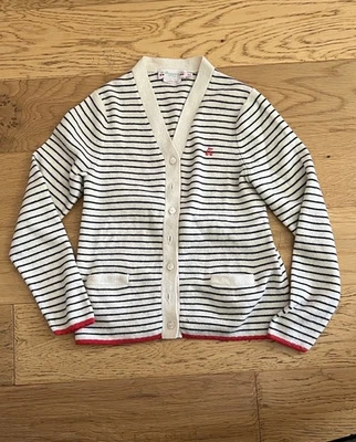 Cárdigan Bonpoint Niña Suéter Abotonado Bordado Cereza Talla 8A Nuevo sin Etiquetas Foto 1 de 4