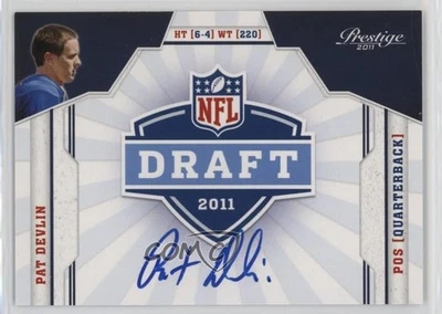 2011 Panini Prestige NFL Draft Class Signatures Pat Devlin #28 Rookie Auto RC - Image 1 of 2