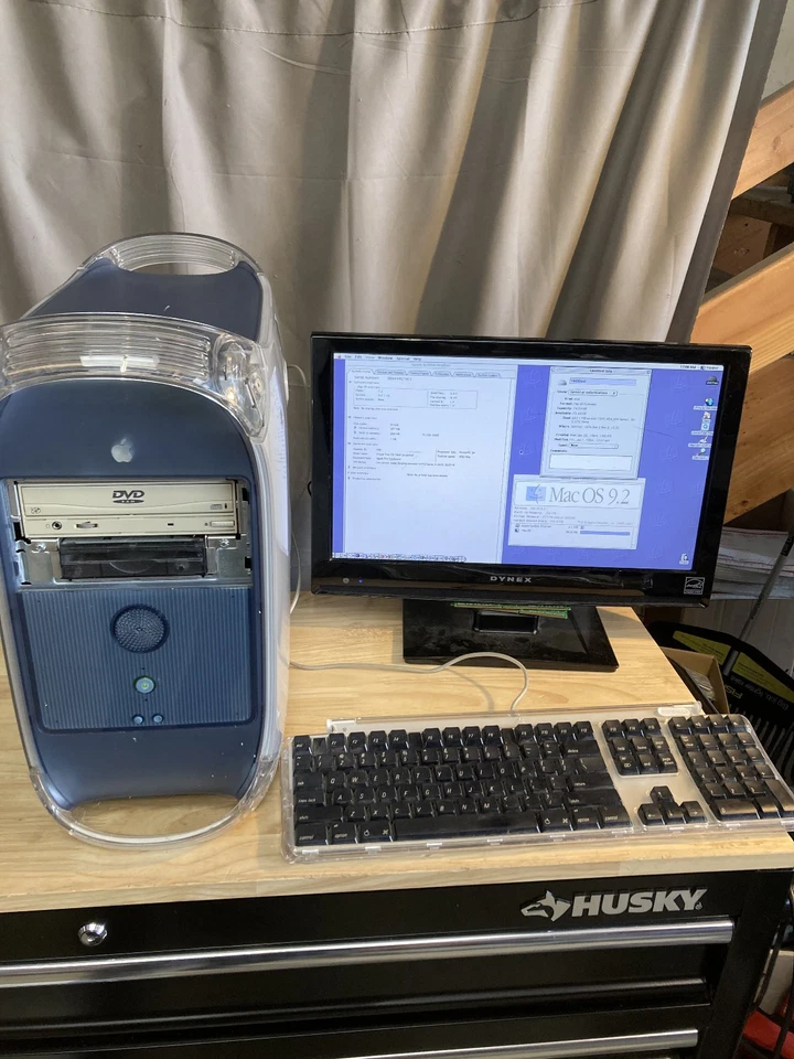 Apple Power Mac G4 M5183 450MHz 256GB RAM 80GB HDD With Pro Keyboard M7803 - Image 1 of 4