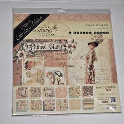 Graphic 45 A Ladies Diary 12x12 Deluxe Collectors Edition 4501252 Sealed NOS - Image 1 of 4