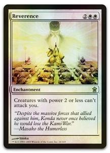 Reverence #26 (Foil) (NM) Saviors of Kamigawa SOK Magic MTG - Picture 1 of 2