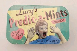 PREDIC- A- MINTS VINTAGE ANTIQUE I LOVE LUCY CONTAINER PEPPERMINT TIN RARE LUCYS - Picture 1 of 4