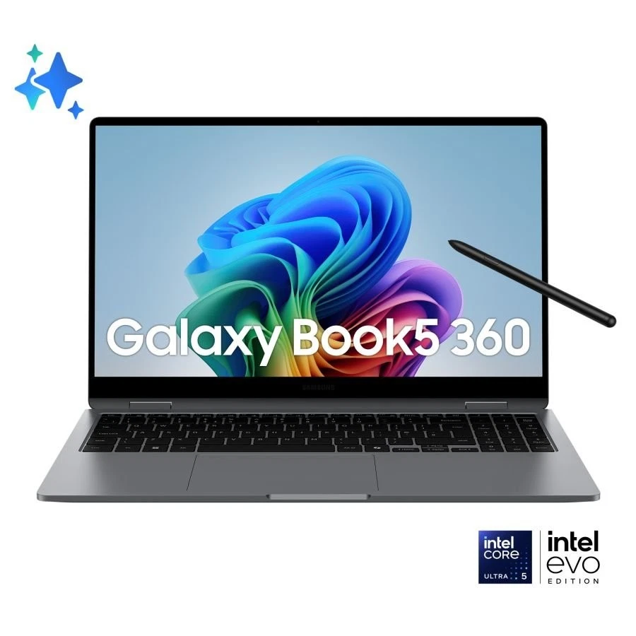 Samsung 2 in 1 Notebook 15 6" GALAXY AI BOOK5 360 Copilot ( Intel Core Ultra 5
