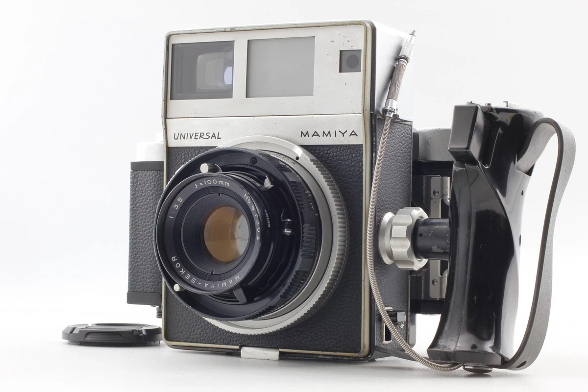 整備品 マミヤ Mamiya Press 90mm f/3.5 6x9フィルム Mamiya Press w/ 90mm F/3.5 Bonus Lens and 6x9 Film Back, Cable