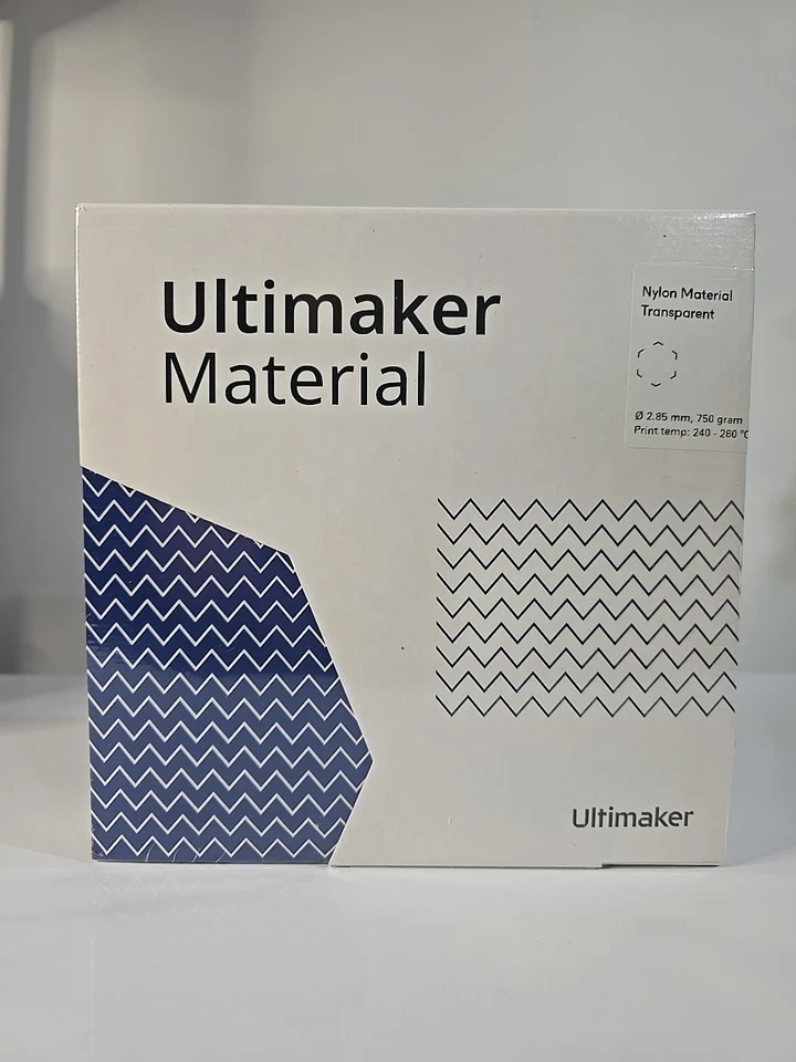 Новая запечатанная нейлоновая нить накаливания Ultimaker прозрачная катушка 2,85 мм 750 г 0,75 кг - Изображение 1 из 1