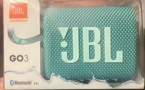 JBL GO3 Portable Wireless Speaker Bluetooth Water Dust proof IP67 Mint Green - Picture 1 of 1