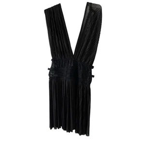 Babydoll Lungire Cinema Erolie Plisado, Encaje Ropa Seductora Negra X Caja GrandeDT - Imagen 1 de 8