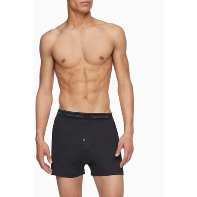 Calvin Klein Men's Small Black Cotton Classics 3 Pack Knit Boxers Shorts D6-4 - Image 1 of 4