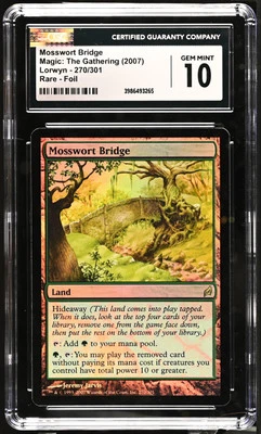 MOSSWORT BRIDGE Lorwyn Foil Rare CGC 10 Gem Mint MTG [Nostalgium] - Image 1 of 2