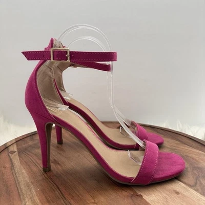 Material Niña Zapatos Mujer Talla 9 Rosa Fucsia Mblaire Correa al Tobillo Tacones Sandalias Foto 1 de 4