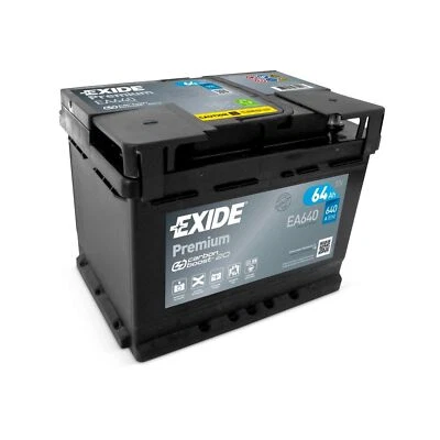 Battery For Saab 9000 2.3 -16 Aero CS Exide Premium 12V 64Ah 640CCA Type 027P - Image 1 of 4