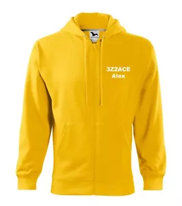 Radioaficionado INDICATIVO DE LLAMADA y Nombre Sudadera decorada con bordados AMARILLO - Imagen 1 de 5