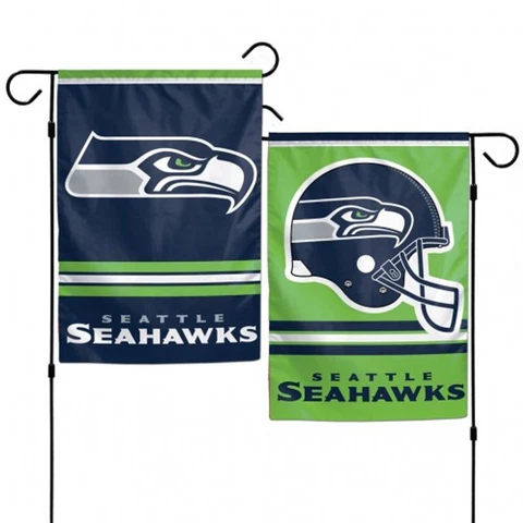 *SALE* SEATTLE SEAHAWKS  12.5"x18" GARDEN FLAG BANNER 2 SIDED NFL FOOTBALL! Cover