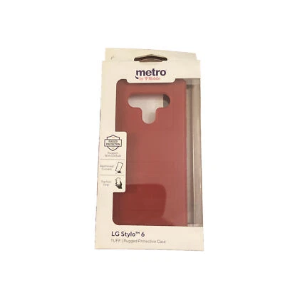 NUEVA Funda de Teléfono Metro Of Stylo 6 Roja Resistente Foto 1 de 2