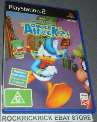 PLAYSTATION 2 GAME DISNEY'S DONALD DUCK QUACK ATTACK PAL INCLUDES MANUAL - Image 1 of 3