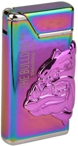 Feuerzeug The Bulldog Amsterdam Electronic Storm Gas - RAINBOW Relief  - Bild 1 von 3