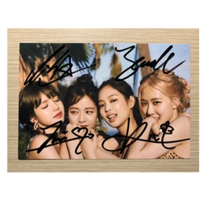 BLACKPINK LISA Jennie ROSE Jisoo Autographed Photo Autographs Hand Signed 6'' - Bild 1 von 25