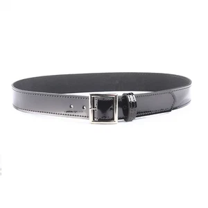 Galls Premium Leder 11/2" Uniform Gürtel Clarino Hochglanz Nickel Schnalle Größe 50 - Bild 1 von 1