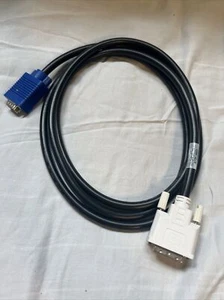 DVI-A (Analog, 12+5 Pin) to VGA Male-to-Male Cable Black, 6 Feet - Picture 1 of 6