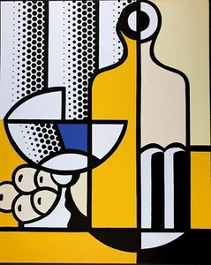 Roy Lichtenstein, Cubist Still Life, Plate Signed Lithograph - Picture 1 of 8