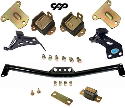 63-72 Chevy C10 Truck Small Block Engine Motor Mounts / Transmission Crossmember - Image 1 of 4