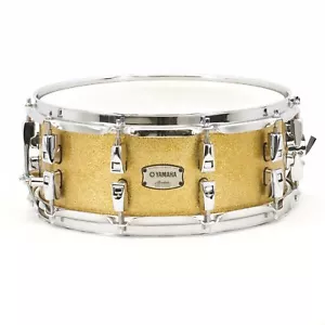 Yamaha Absolute 6x14 Hybrid Maple Snare Drum, AMS1460, Gold Champagne Sparkle - Picture 1 of 7