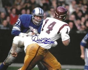 Autographed 8x10 DICK SHINER Washington Redskins photo w/ Show Ticket - Picture 1 of 1