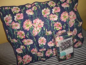 MARTHA STEWART CLAVEL CAMPO AZUL ROSA FLORAL (2) FUNDAS DE ALMOHADA ESTÁNDAR 20X26 - Imagen 1 de 8