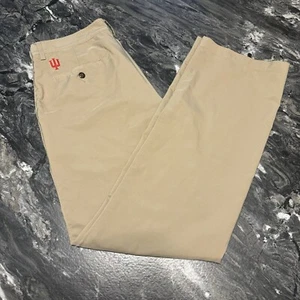 Indiana Hoosiers Adidas Climalite Golfhose beige 32x32 Chinohose Trident Logo GUC - Bild 1 von 12