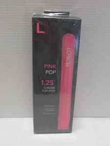 LORION PINK POP 1.25" CHROME FLAT IRON - Picture 1 of 5