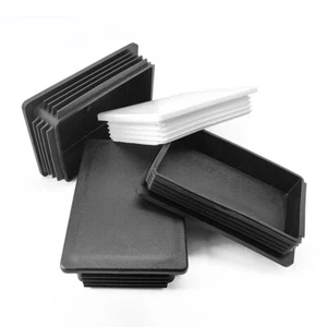 Rectangle Plastic Blanking End Caps Tube Pipe Inserts Plug Bung Box Section New - Picture 1 of 15
