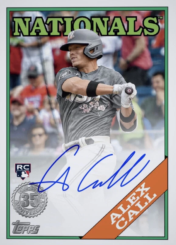 [DIGITAL] Topps Bunt - Alex Call - 1988 Topps Baseball 23 S4 - Signature - Image 1 of 1