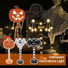 Removable Halloween Ghost Lantern LED Pumpkin Ghost Head Skull Wood Z8X3