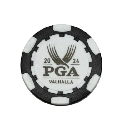 2024 PGA Championship Valhalla Clay Poker Chip - Blue Poker Chip BM Foto 1 de 2