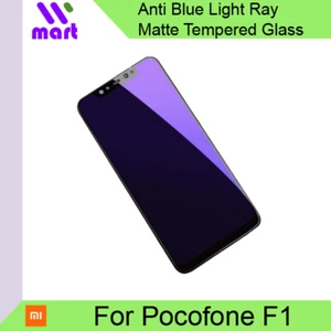Anti Blue Light Ray Matte Tempered Glass Screen Protector for Xiaomi Pocofone F1 - Picture 1 of 1