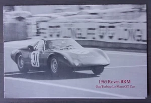 ROVER BRM GAS TURBINE LE MANS GT CAR orig 1965 UK Mkt Publicity Brochure - Picture 1 of 4