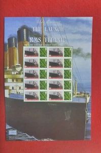  TITANIC 2012  CENTENARY STAMP SHEET LAUNCH SELF ADHESIVE STAMPS # 551 LTD EDITI - Picture 1 of 1