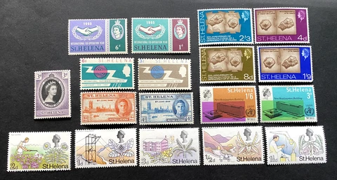 UNUSED ST. HELENA STAMP LOT. 1950'S-1960'S Cover