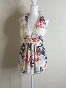 Nuevo Mono Windsor Adolescente Para Mujer Mameluco Estampado Floral Multicolor Talla S - Imagen 1 de 5