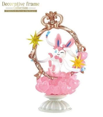 RE-MENT Pokemon Coleção de Moldura Decorativa Mini Figura Brinquedo Diorama #5 Sylveon - Imagem 1 de 4