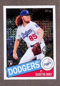 2020 Topps Series 1 Dustin May Rookie 1985 Silver Pack Chrome RC #85C-19 - Picture 1 of 3
