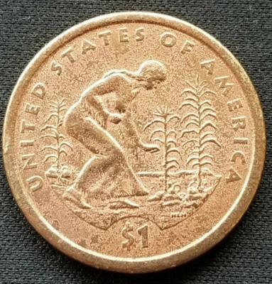 1 dollar gold coin 2009,obverse clad layer missing - Image 1 of 4