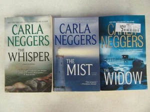 Lot (3) CARLA NEGGERS Thriller Books FBI SERIES NEAR COMPLETE Whisper Mist Widow - Picture 1 of 1