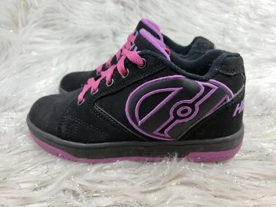 HEELYS Black Purple Skate Skating Sneakers Youth Junior Size 2 / 33 - Image 1 of 4